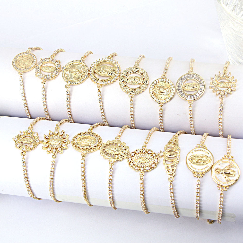 Wholesale Copper Micropaved Zirconia Bracelet