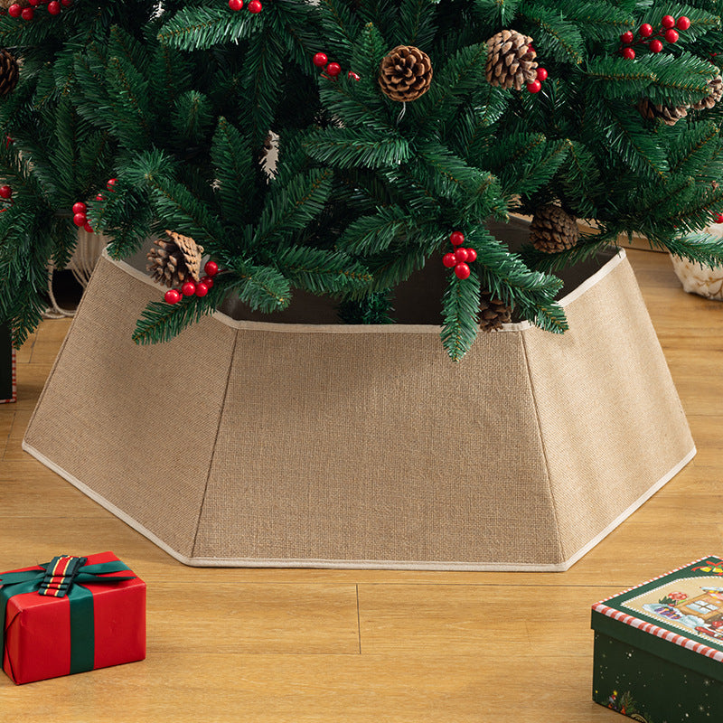 Wholesale Fabric Christmas Tree Skirt Base decoration Props