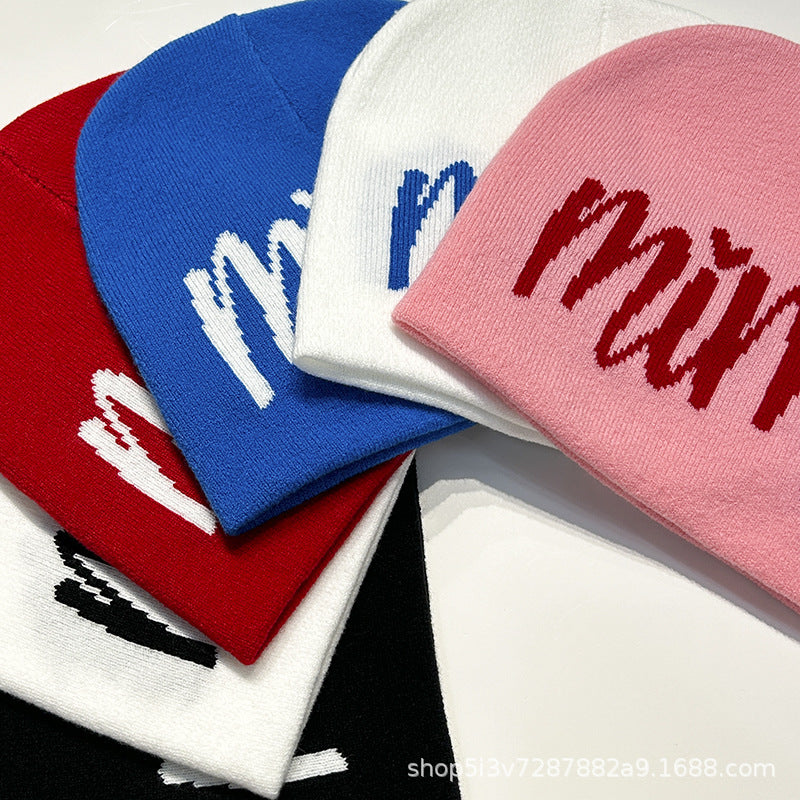 Wholesale Letter Knitted Hat Simple Woolen Hat