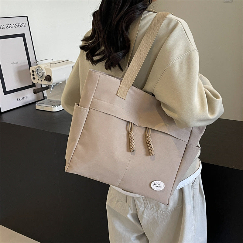 Wholesale Canvas Large Capacity Tote Bag Nylon Cloth Shoulder Bags