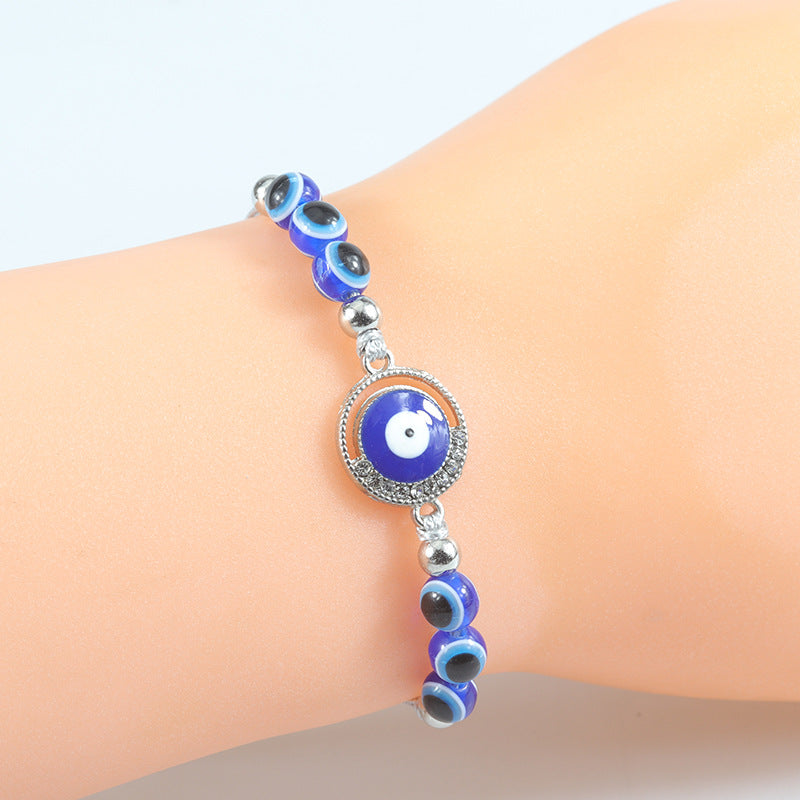 Wholesale Blue Devil Eye Braided Bracelet