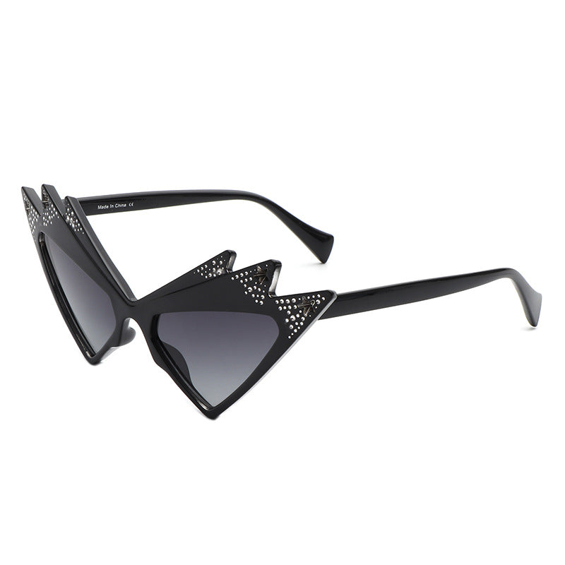 Wholesale Diamond Inlaid Butterfly PC Sunglasses
