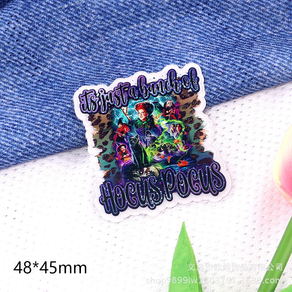 Wholesale 10pcs/ pack Cute Cartoon Character Animal Ornaments Acrylic Pins Cute DIY Accessories