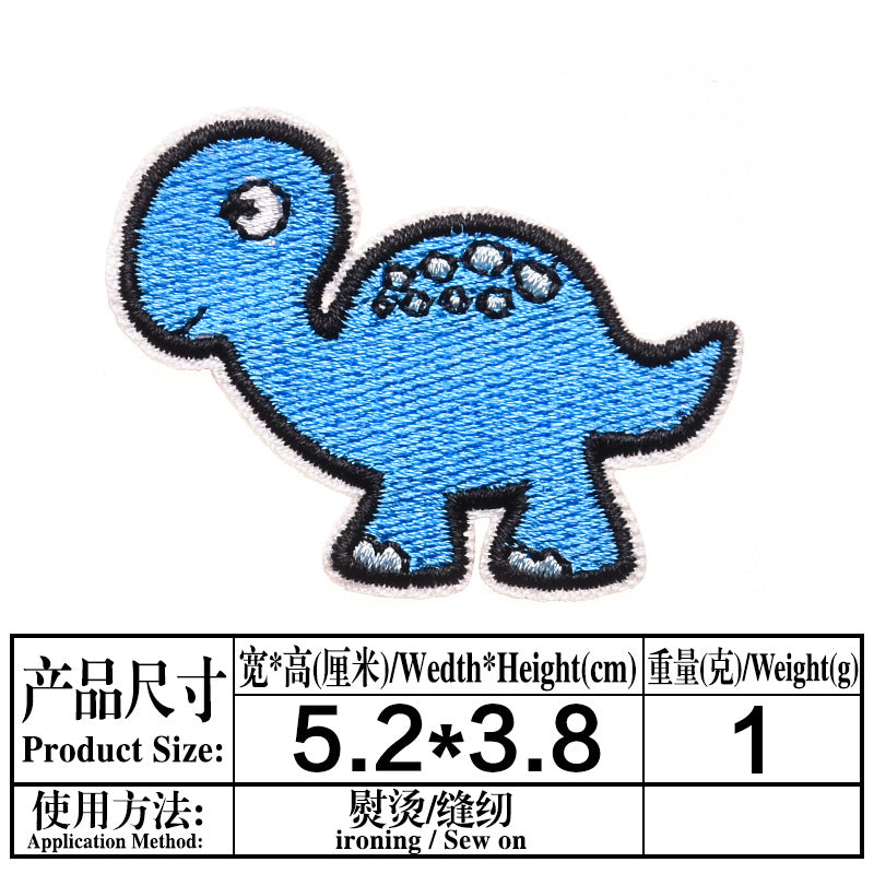 Wholesale Small dinosaur cloth embroidery Dinosaur badge clothing Patches