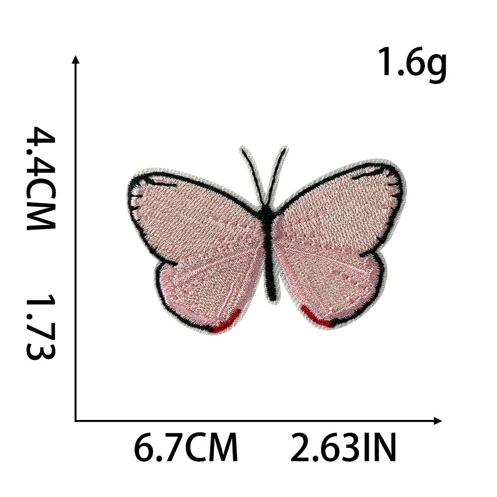 Wholesale 6 Pack Iron On Embroidered Butterfly Patches For Kids Clothing DIY Sewing Craft For Coats Jeans More