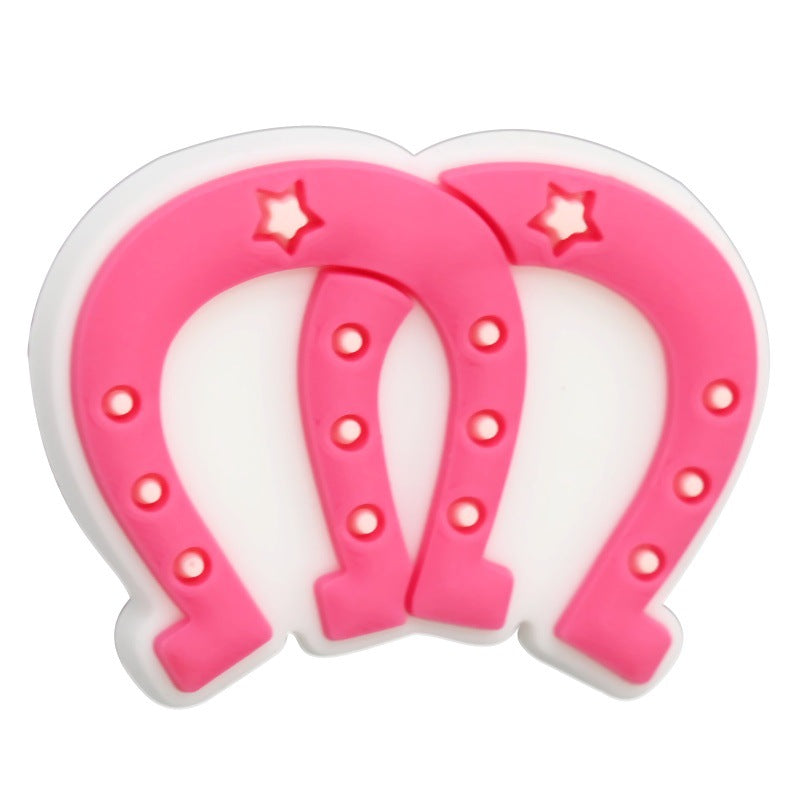 Wholesale Random 100pcs/pack   Pink denim series bead string  Focal Beads