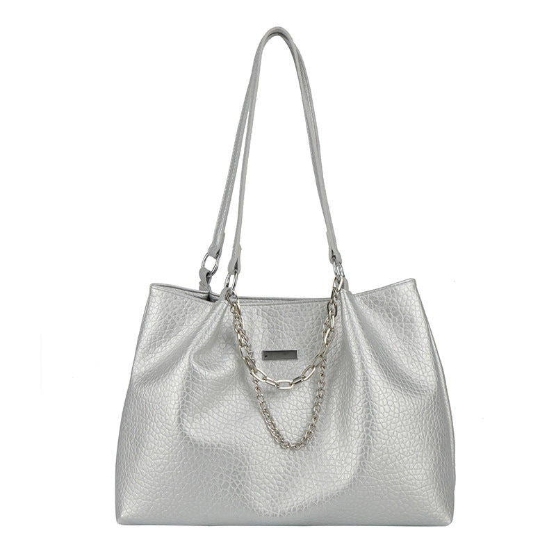 Wholesale Tote Bag Large Capacity  Soft Leather Commuter Large Bag