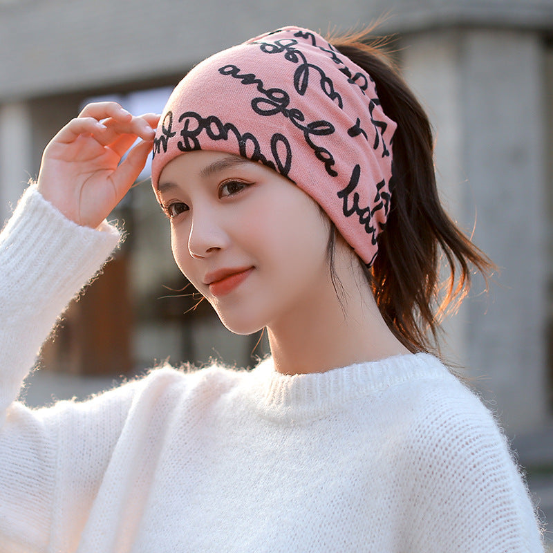 Wholesale Autumn and Winter Cold-proof and Warm Multifunctional Knitted Scarf Pullover Imitation Cashmere Hat