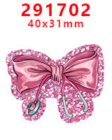 Wholesale Random 30pcs Pink Bow Series Acrylic Flatback