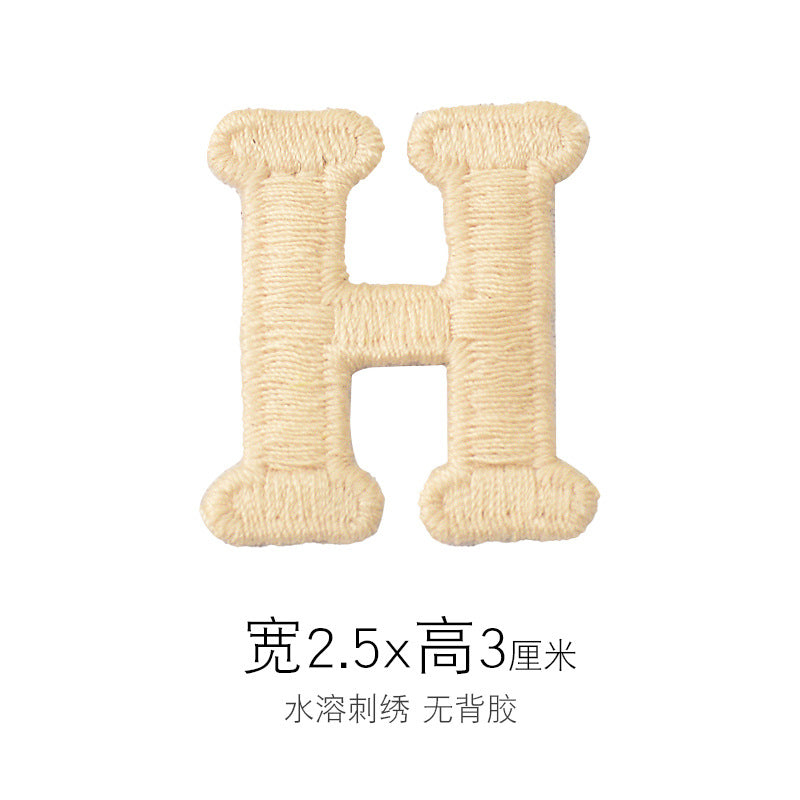 Wholesale Embroidered Letter R Patch Iron On Sew On Applique For Caps T Shirts Towels DIY Decorative Craft Supply