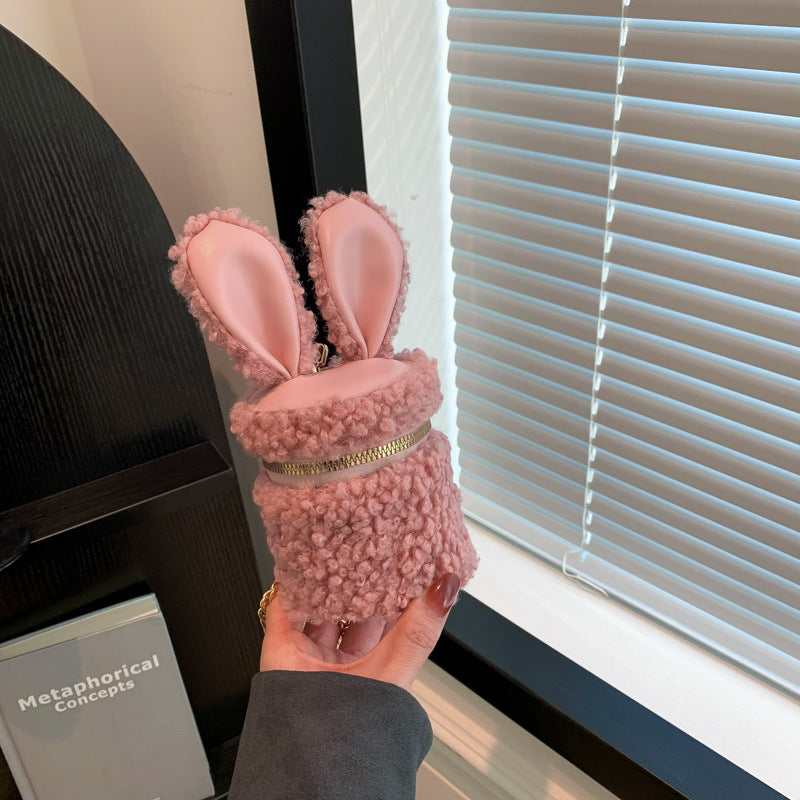 Wholesale Children's Bag Lambswool Mini Lipstick Bag Chain Crossbody Bag