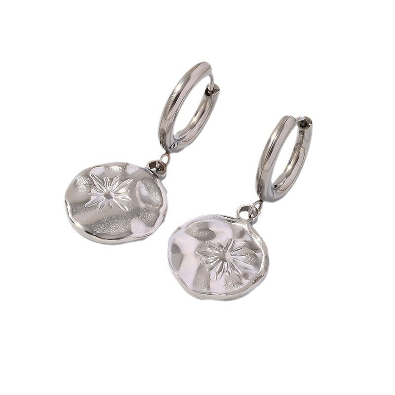 Wholesale Geometric Love Stainless Steel Earrings