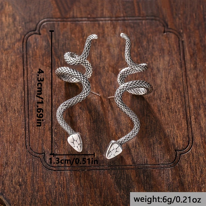 Wholesale Creative snake-wrapped earrings animal earrings