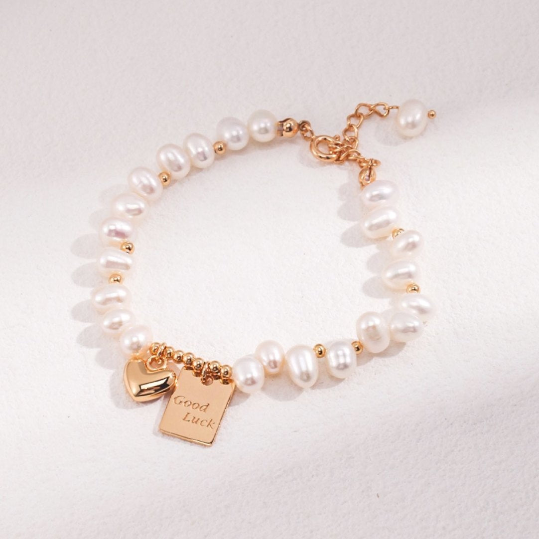 Wholesale Lucky Square Brand Heart Bracelet