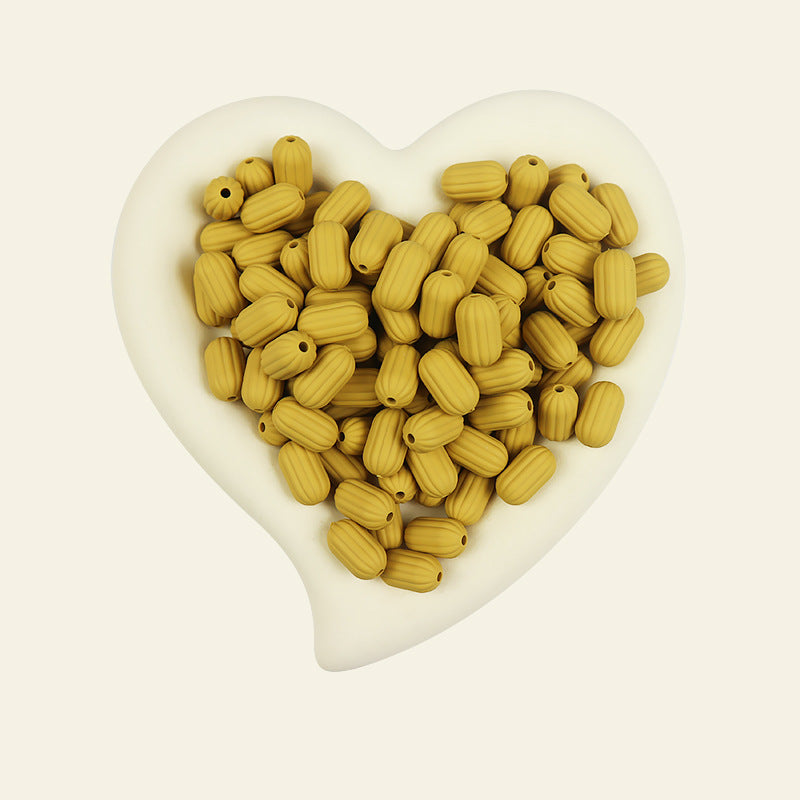 Wholesale 100pcs/pack Silicone Single Color Loose Bead DIY Bead Pen