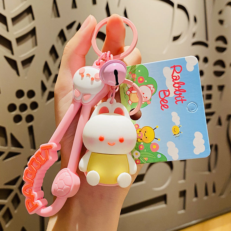 Wholesale Cartoon Rabbit Silicone Keychains