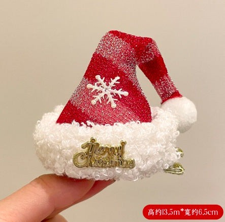 Wholesale Christmas Plush Bow Headband OLY-HD-XHX001
