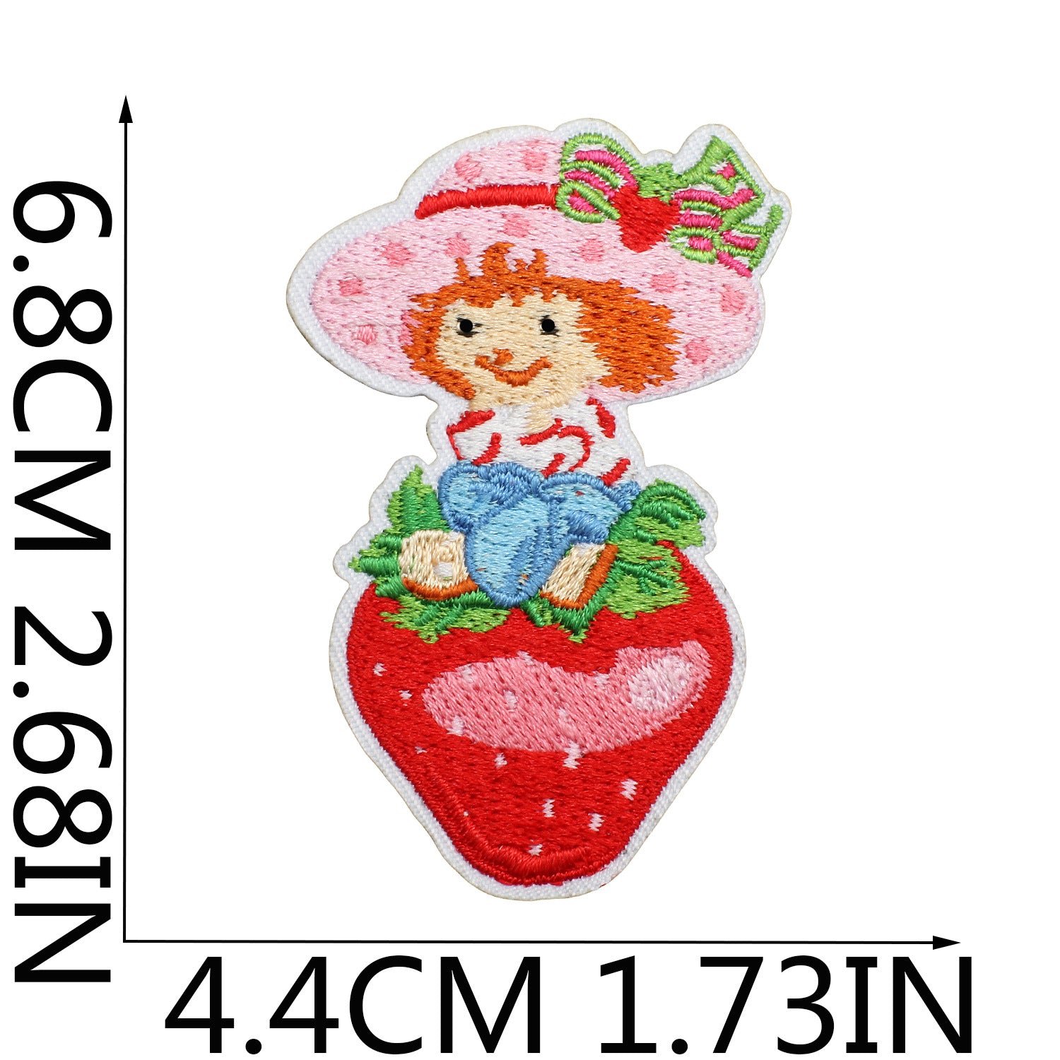 Wholesale Sweet Strawberry Embroidered Cloth Sticker Clothes Decoration Patch