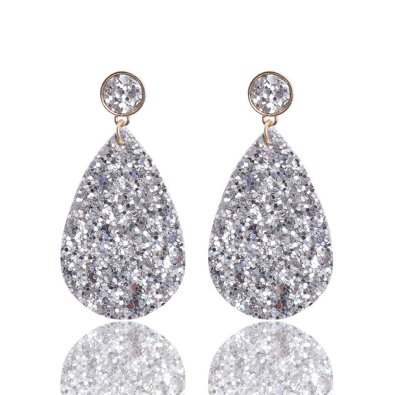 Wholesale Sequin Leather Earrings