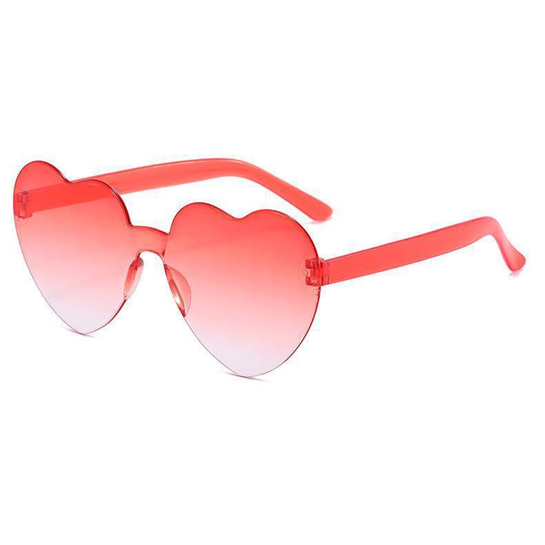 Wholesale Transparent Jelly Colored Love PC Sunglasses