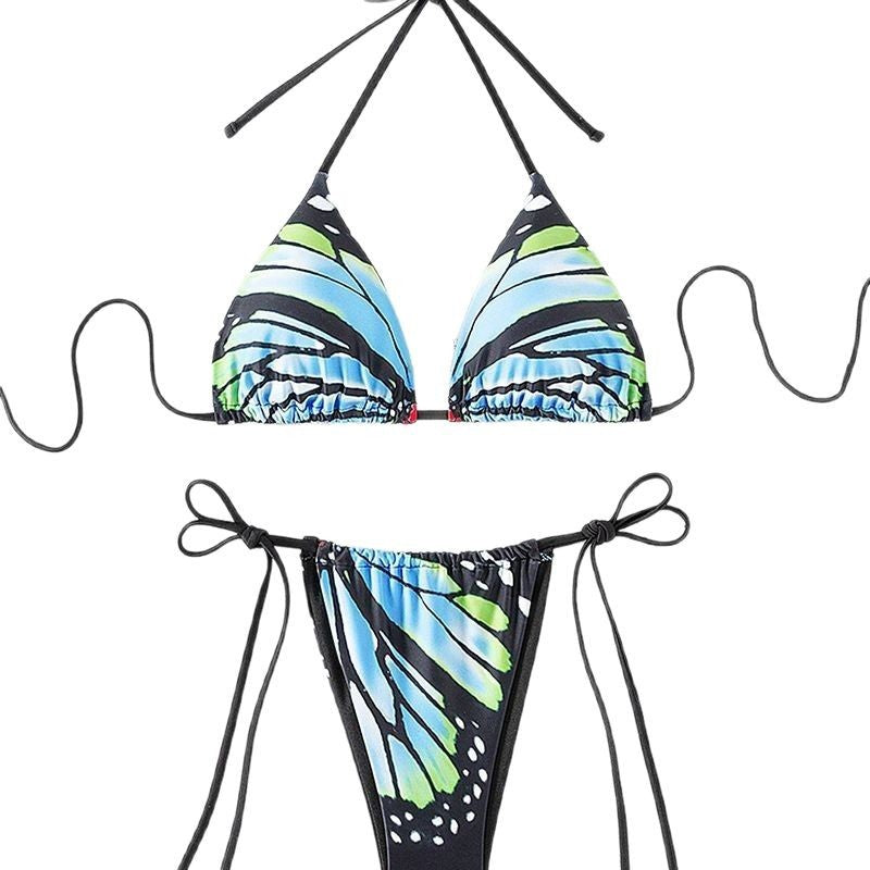 Wholesale Sexy Printed Brazilian Thong Swimsuit