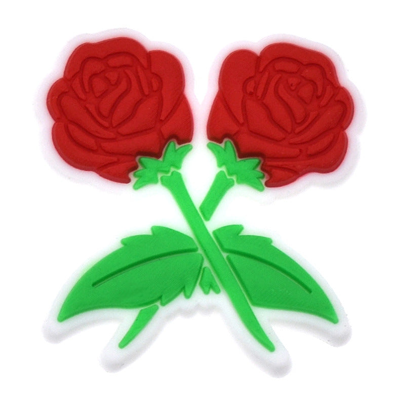 Wholesale Random 100pcs Red Valentine' s Day Series Croc Charms