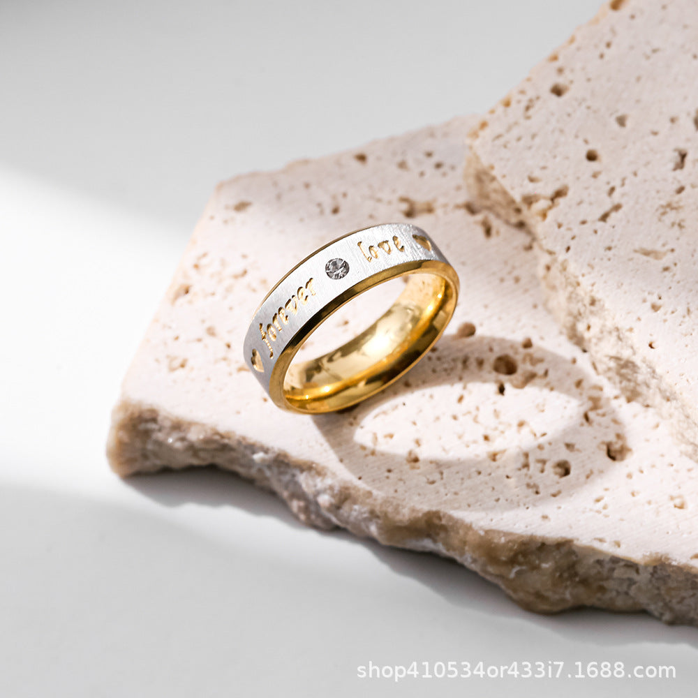 Wholesale Stainless Steel Niche Hip Hop Titanium Steel Ring