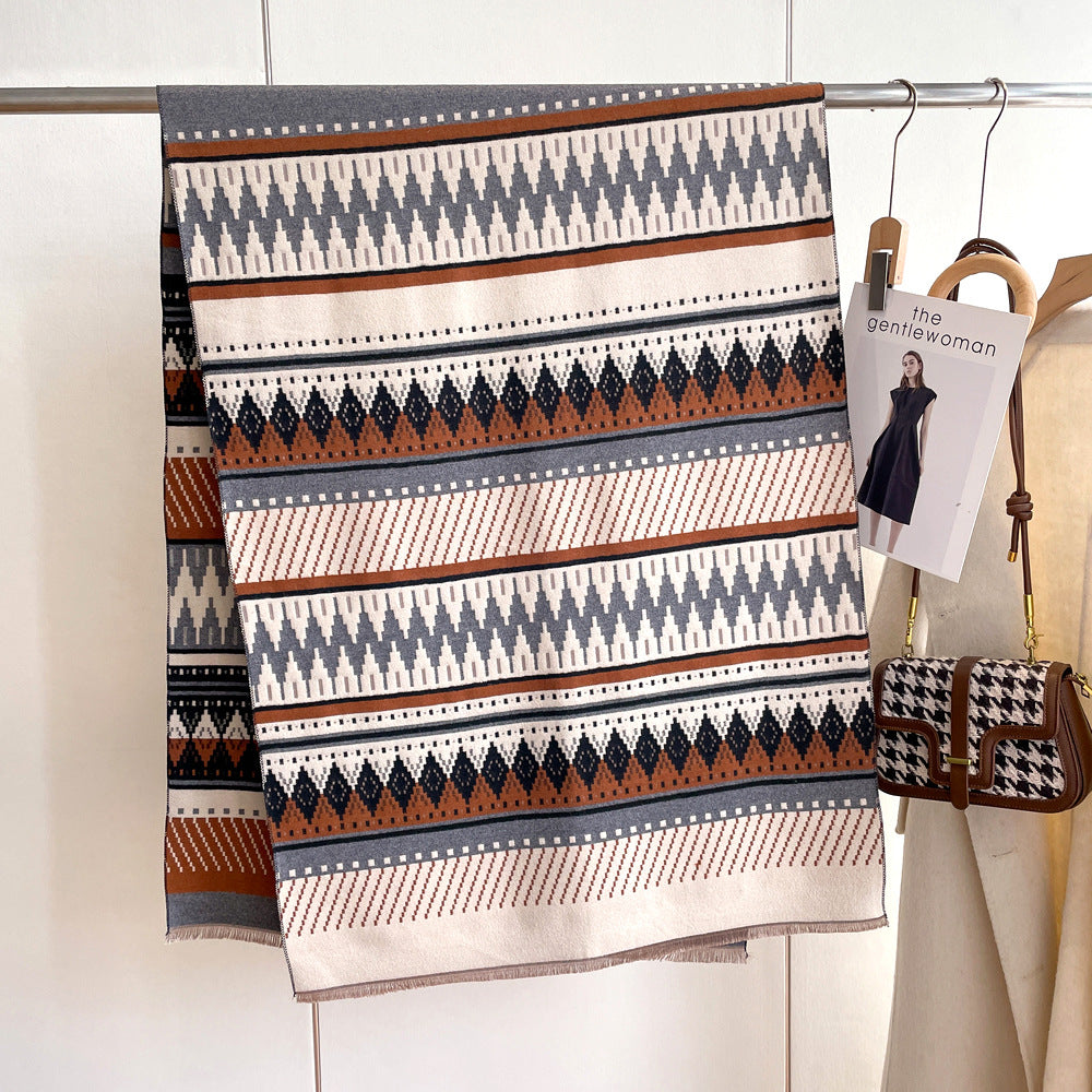 Wholesale Thickened Warm Imitation Cashmere Scarves