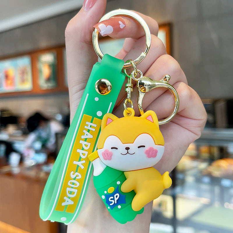 Wholesale Animal Bubble Water Creative Cartoon Plastic Keychains