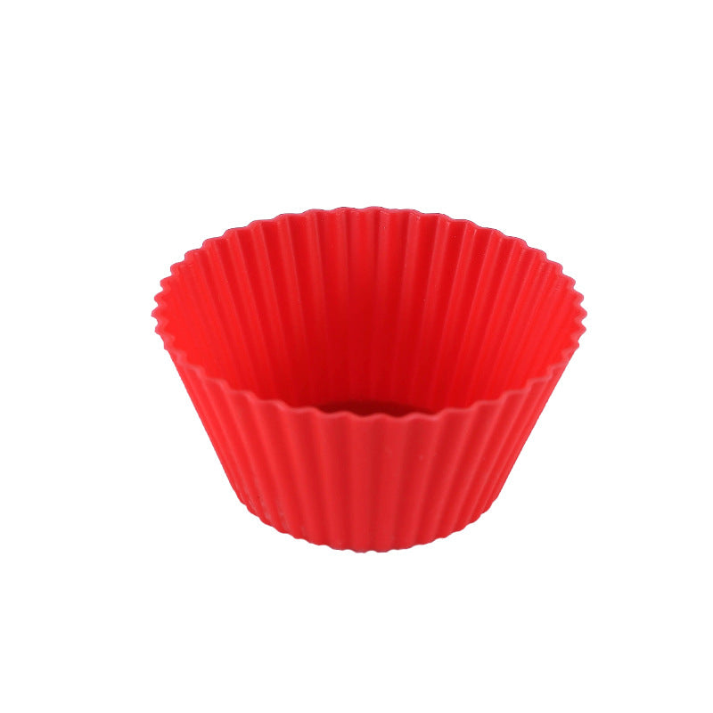 Wholesale Silicone Mold High Temperature Resistant Muffin Cup Candy Round Puff Baking Tool