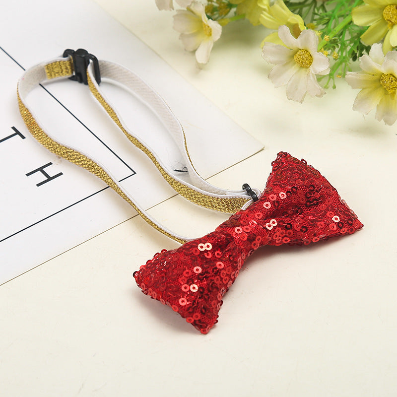 Wholesale children' s pet birthday bow tie birthday hat suit dog cat bow party