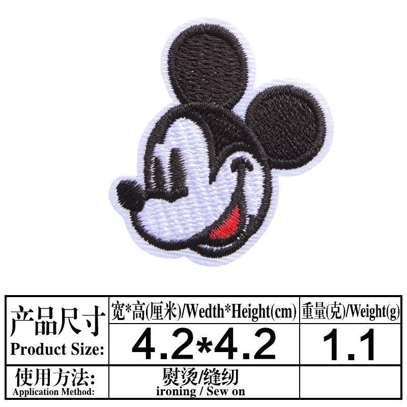 Wholesale 13 Styles Cartoon Cloth Patches Decorative Twill Sew On Appliques For Bags Clothing Hats Fashion Resale Accessory MysteryZone