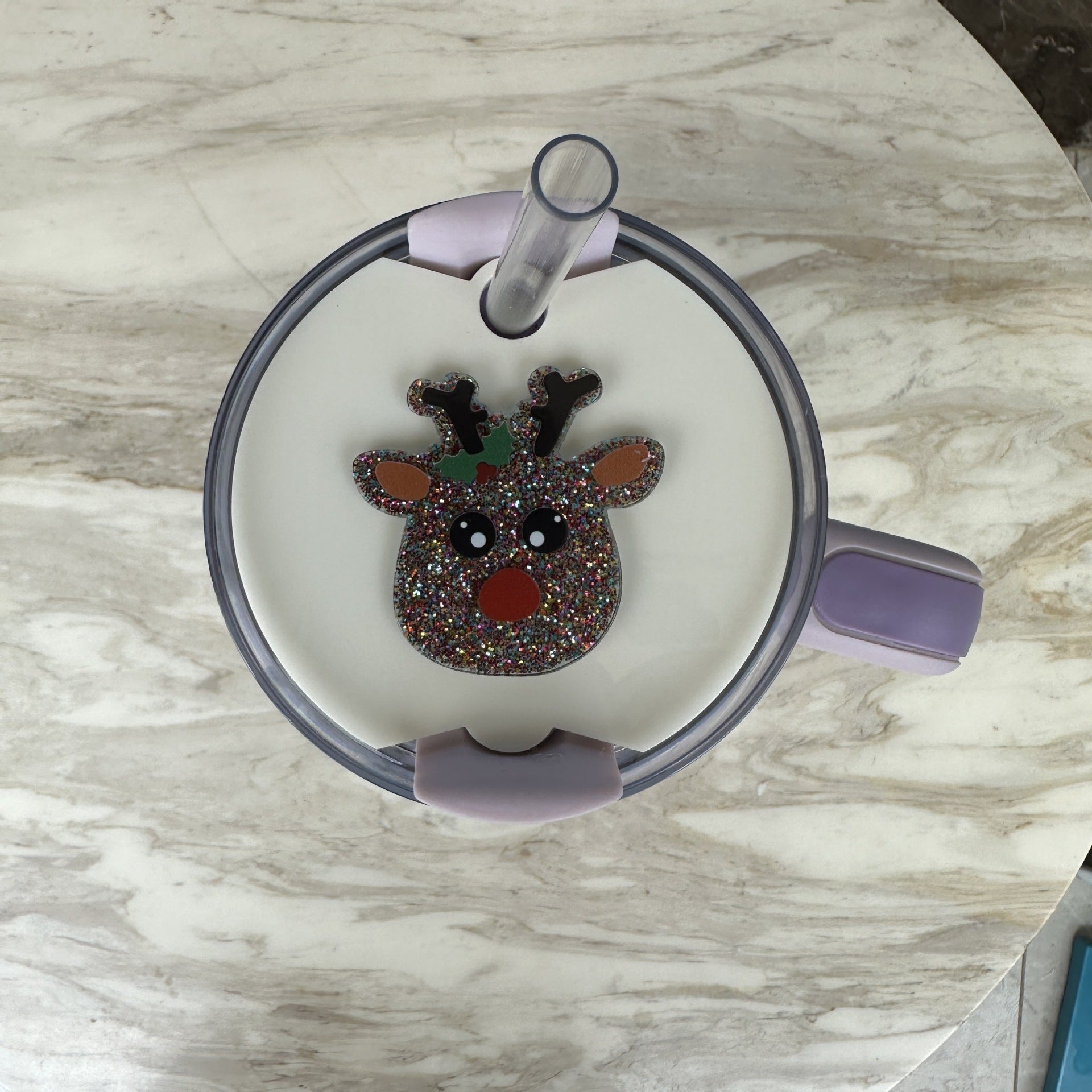 Wholesale Christmas Cartoon Reindeer Ice Fighter Cup 2nd Generation Cup Cover Nameplate