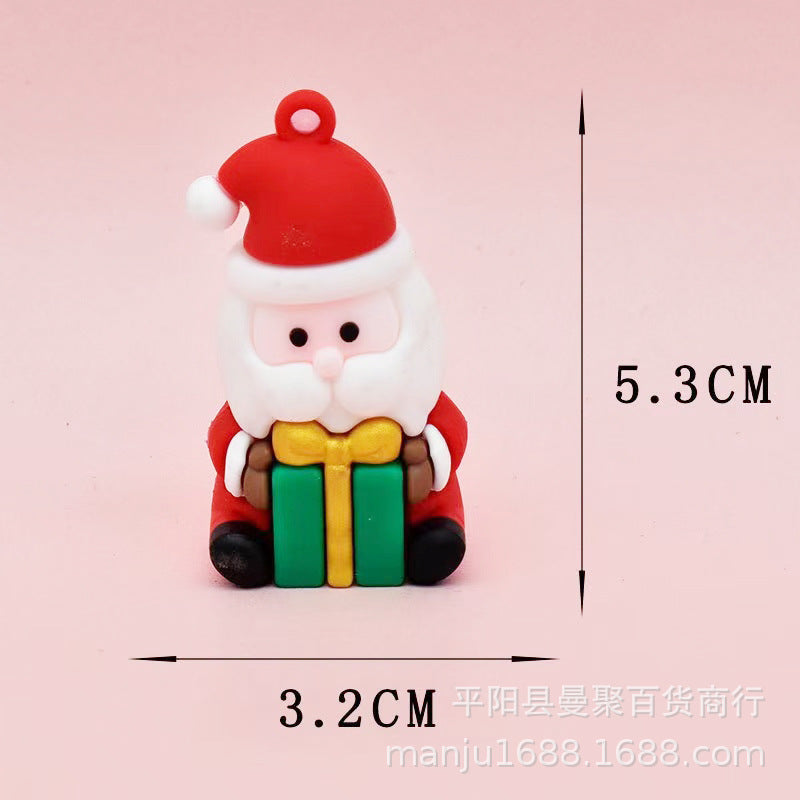 Wholesale Christmas Pendant Cartoon Keychain