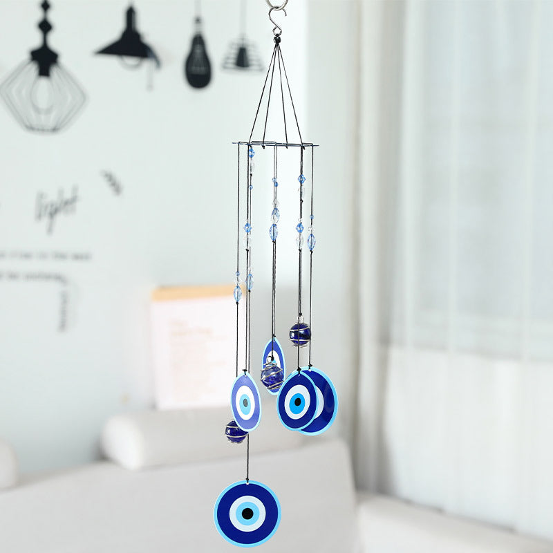Wholesale Creative Printed Iron Sheet Metal Wind Chime Ornaments