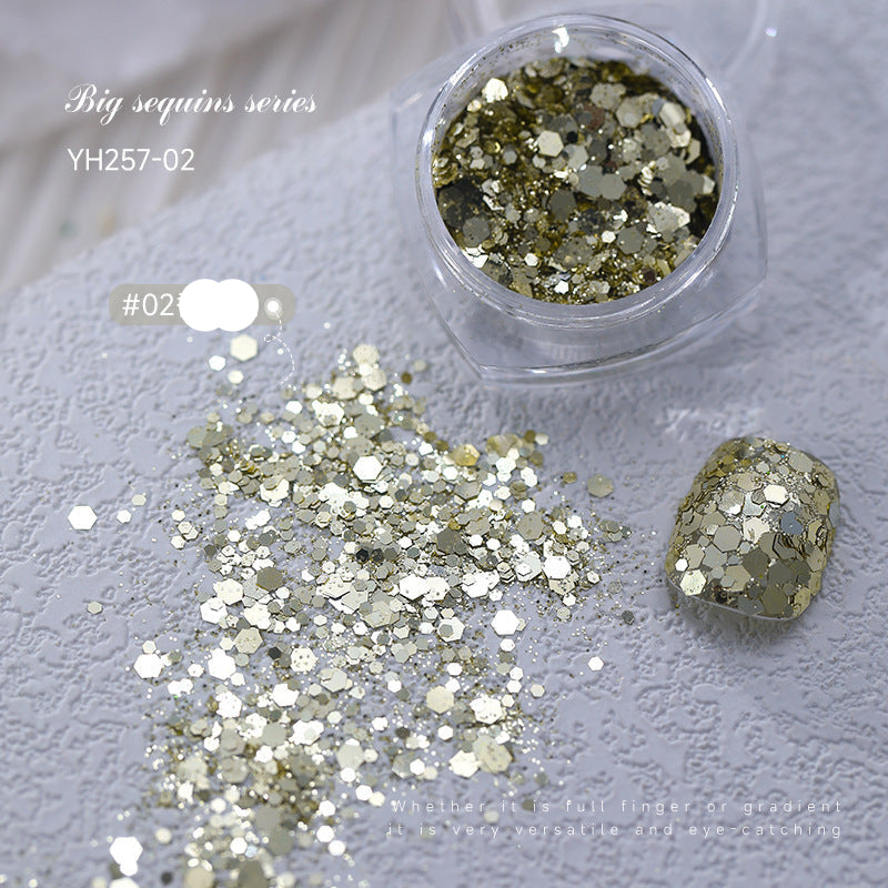 Wholesale  large bright glitter manicure nail accessories