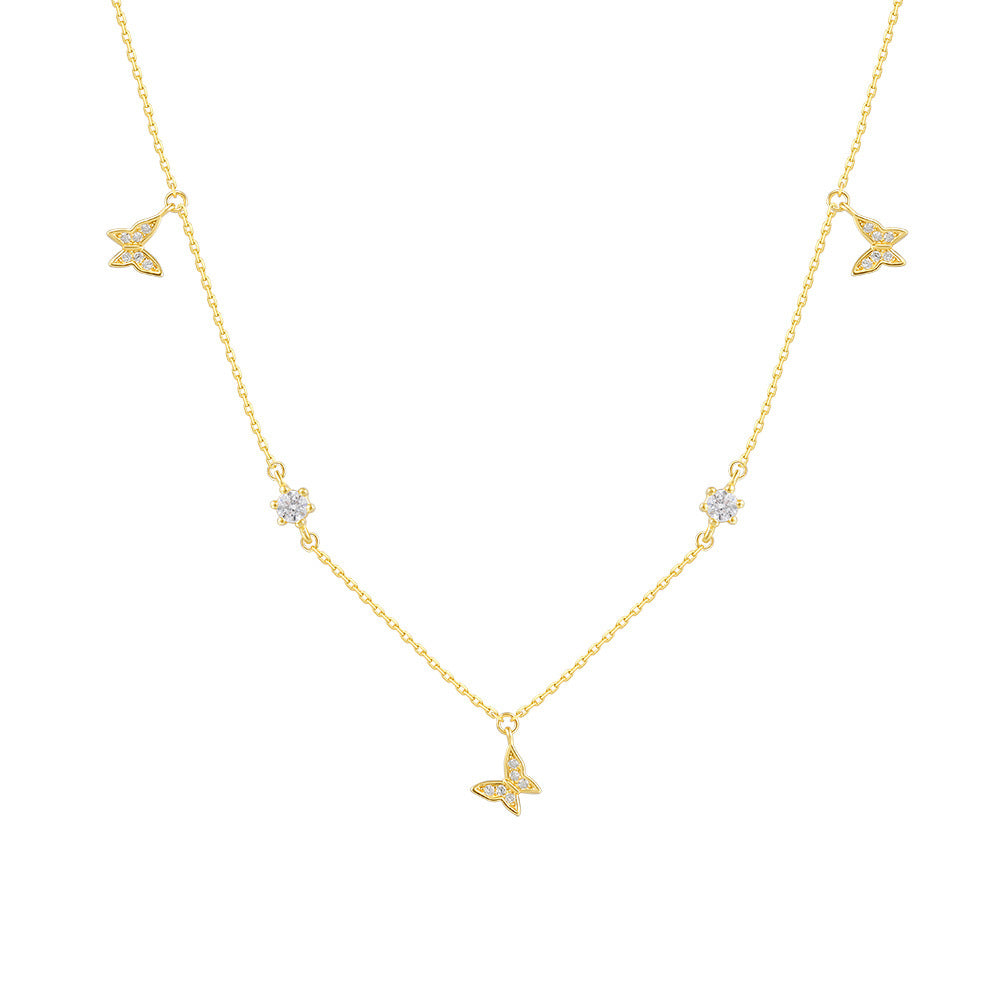 Wholesale Colorful zircon inlaid choker necklace