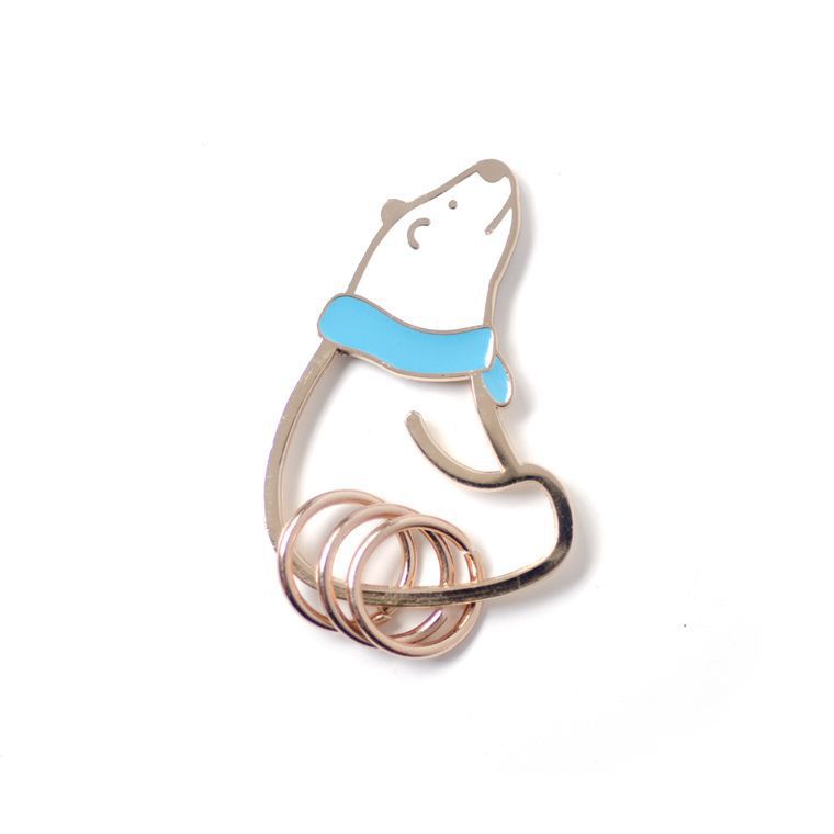 Llavero de metal animal de segunda generación al por mayor