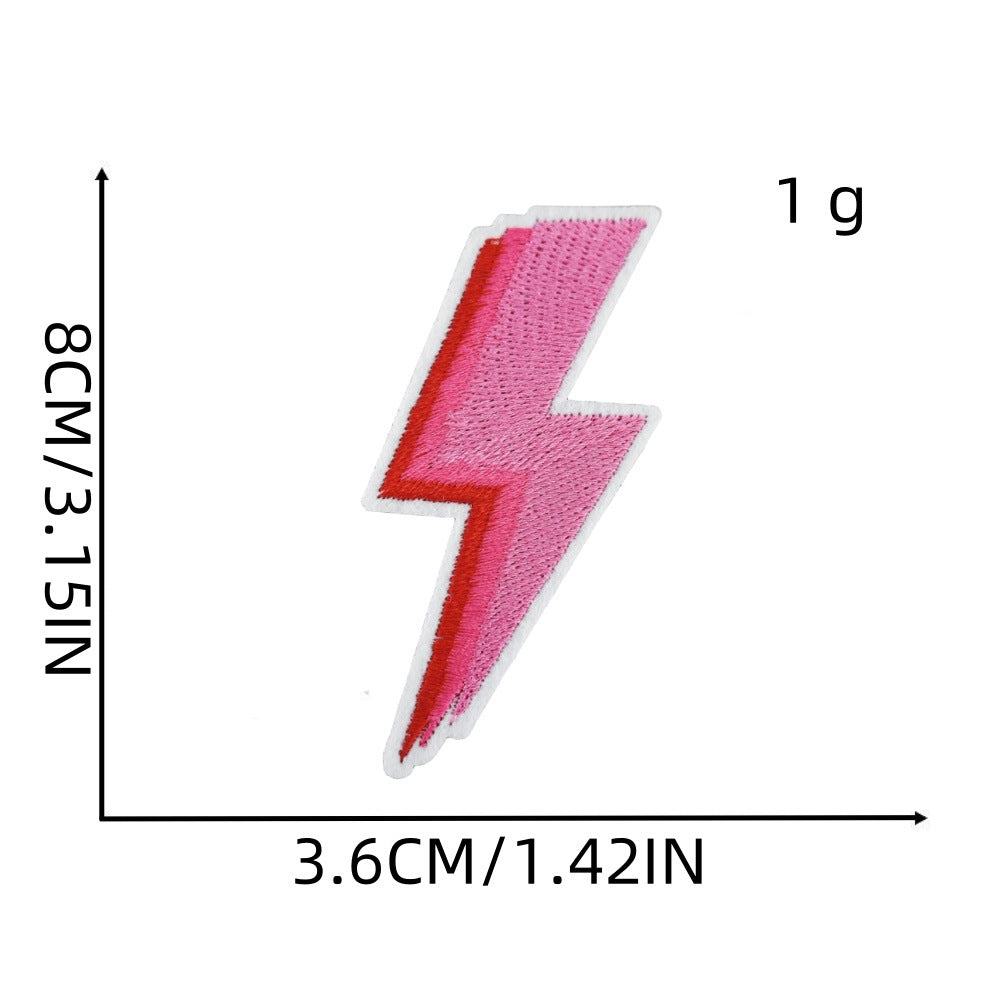 Wholesale Pink Cartoon Embroidery Iron On Patch For Kids Clothing DIY Accessory Gift