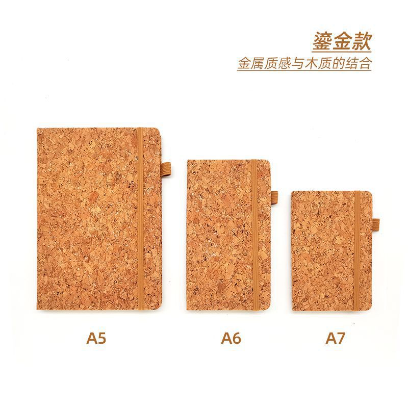 Wholesale A5 environmentally friendly PU cork notebook customized notepad business office notebook