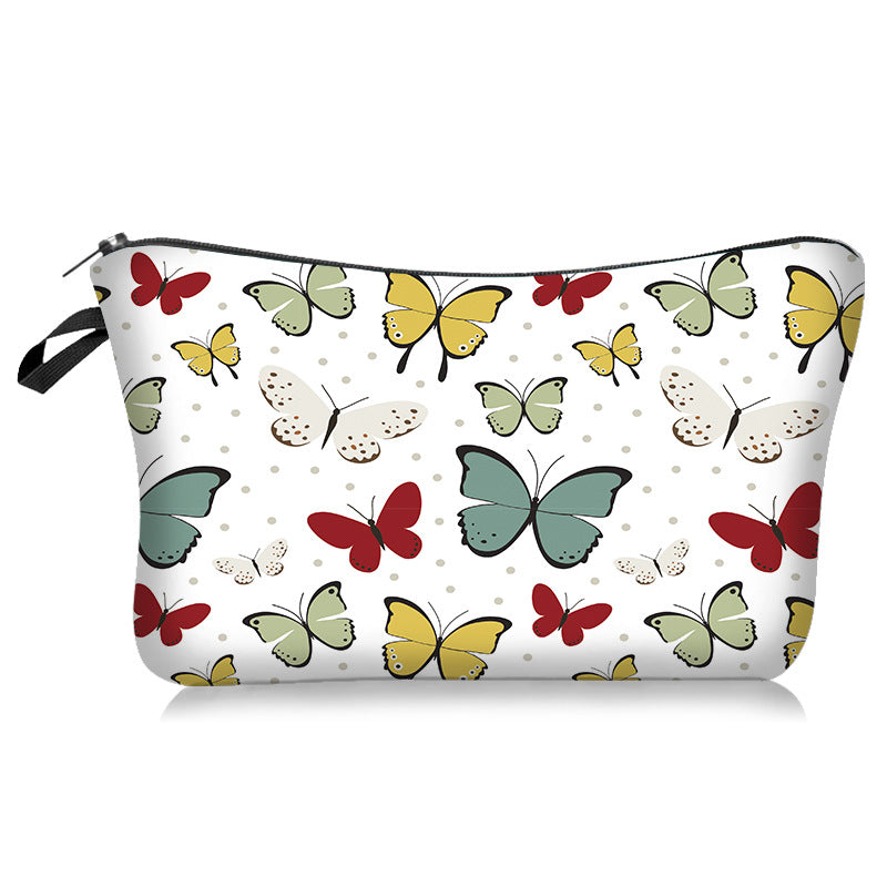Wholesale Butterfly Series Cosmetic Bag Portable Travel Bag Toiletry Bag