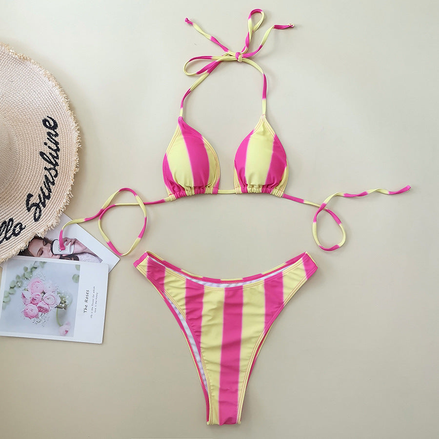 Wholesale Heart mesh swimsuit three-piece set