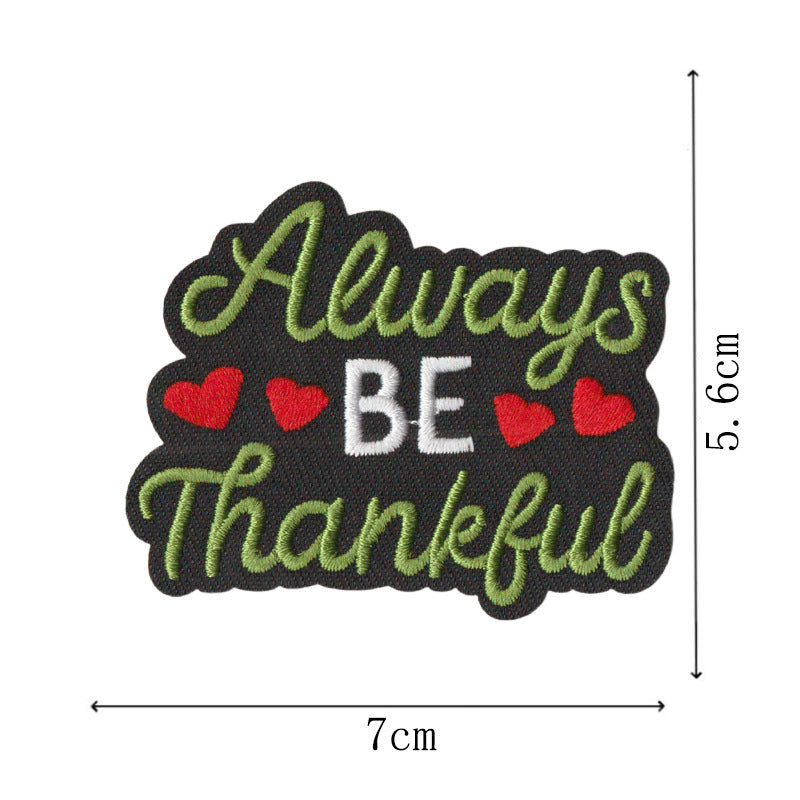 Wholesale Trendy Letter Quote Embroidered Patches No Sew Iron On DIY Accessory For Clothes Bags Towels 10 Pack