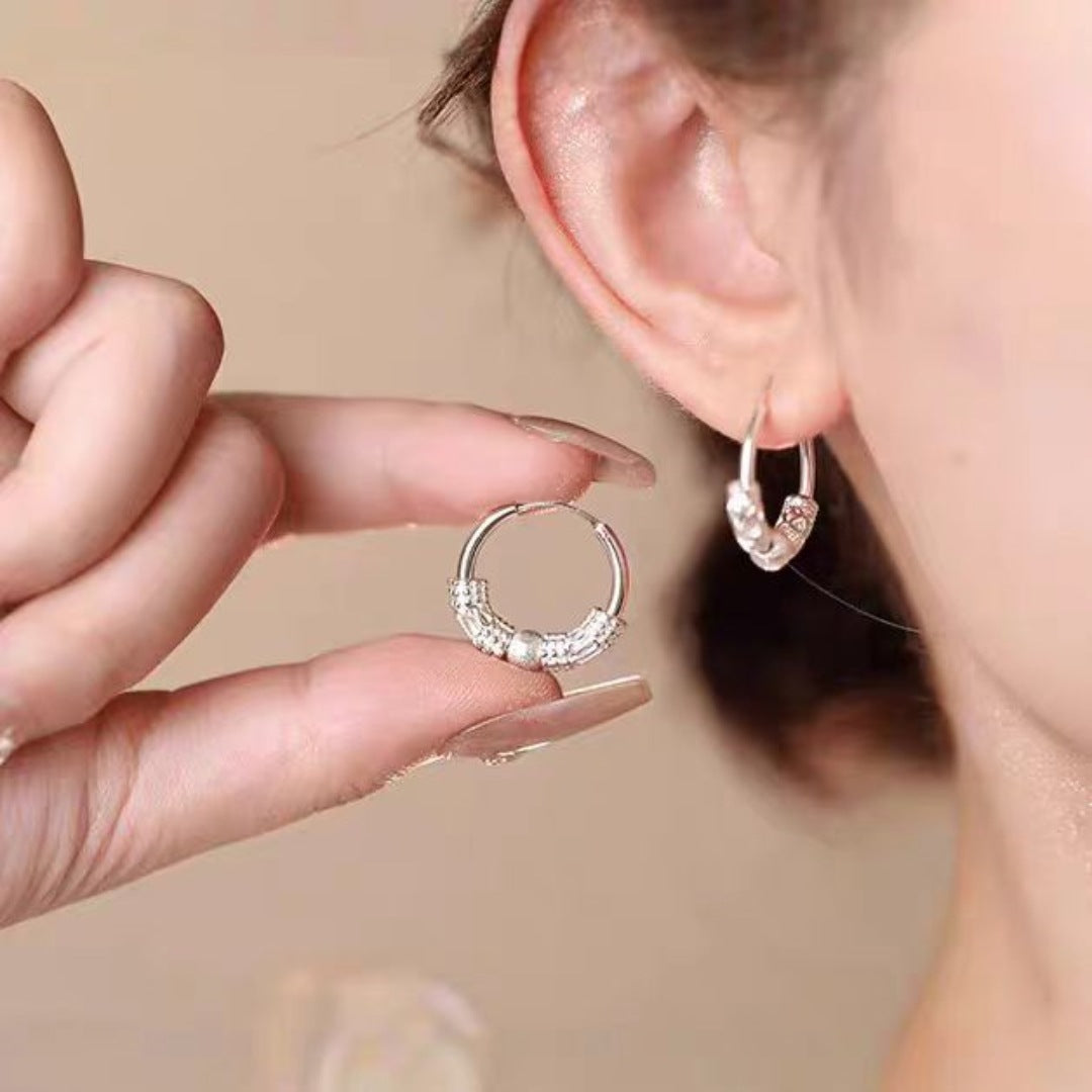Wholesale Rotatable Earrings Feminine Niche Design Fortune Transfer Simple Earrings