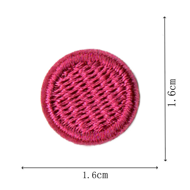 Wholesale Round Classic Computer Embroidered Flower Patch Applique