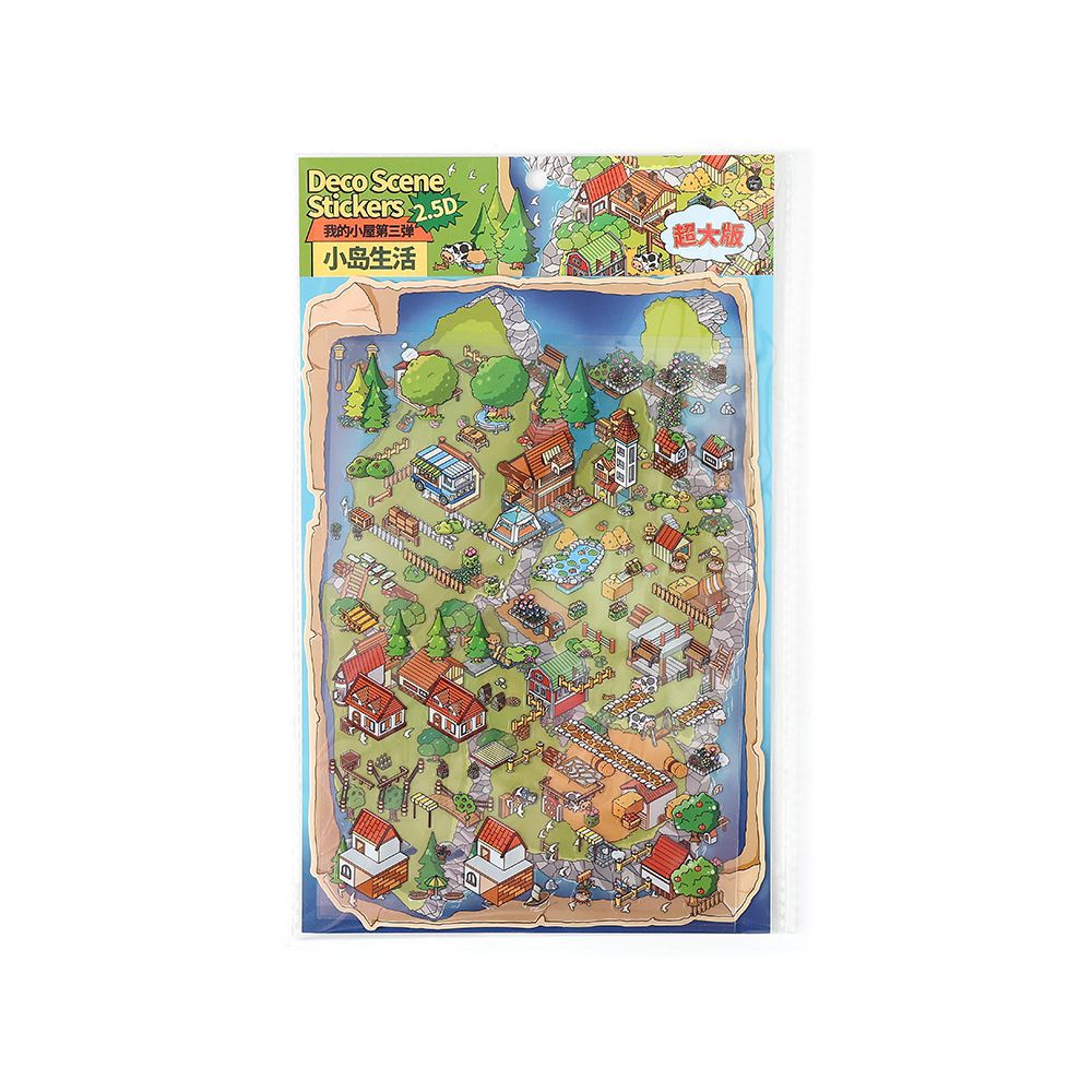 Wholesale 3D Mini Scene Landscaping stickers landscaping stickers