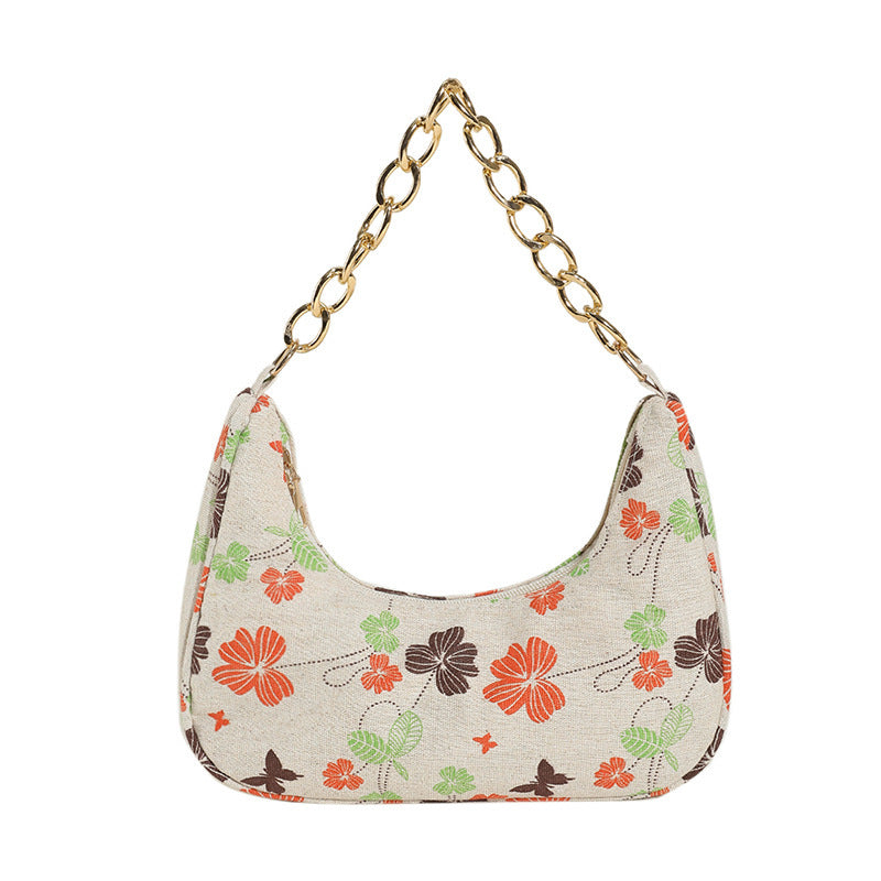Wholesale Cotton and Linen Flower Handbags
