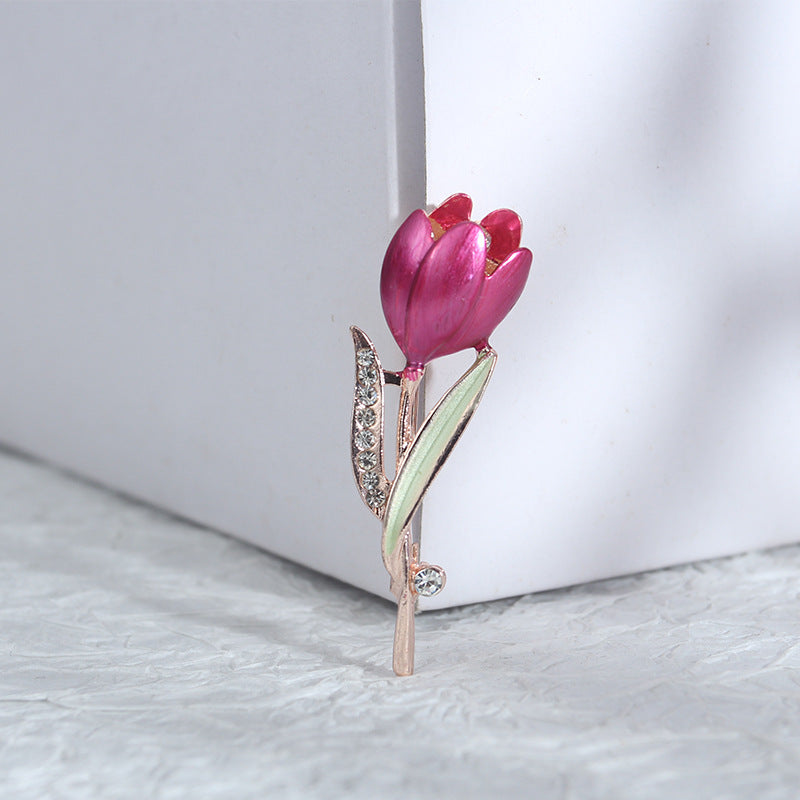 Wholesale Rose Zinc Alloy Brooch