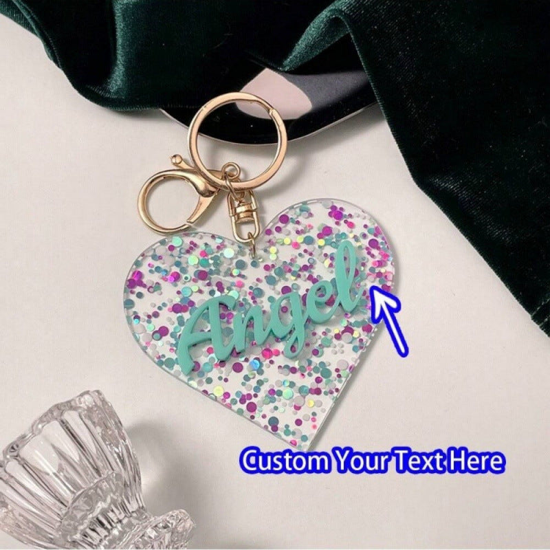 Wholesale Valentine' s Day Colored Heart shaped Keychains