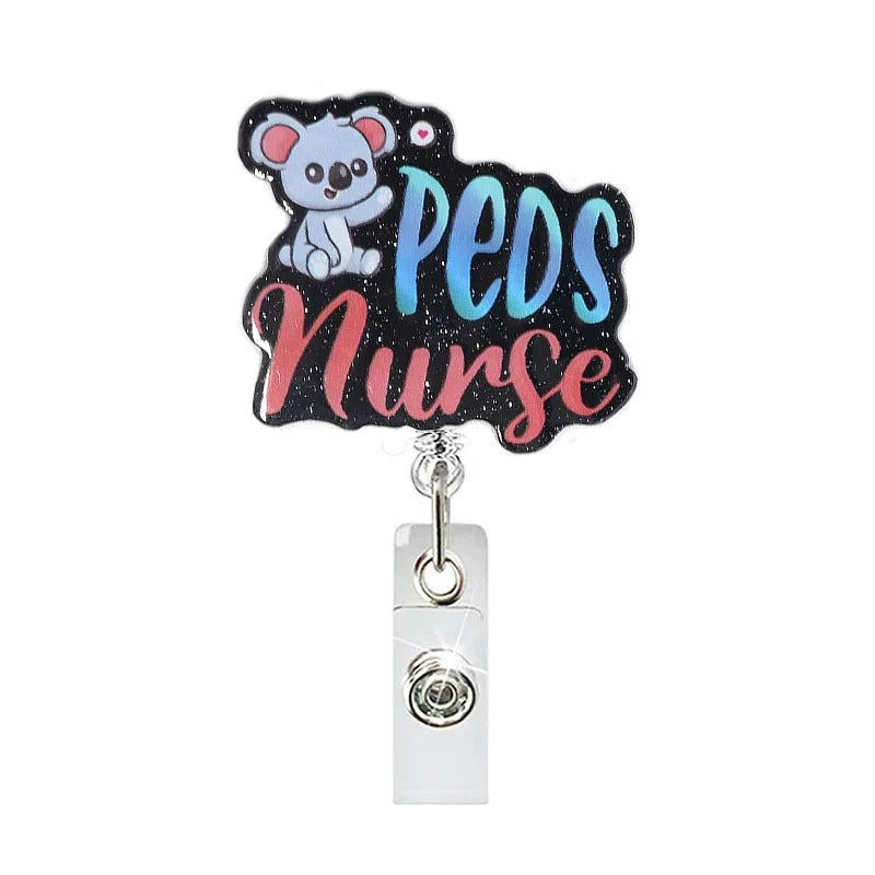 Wholesale 10pcs Acrylic Fun Badge Retractable Keychain